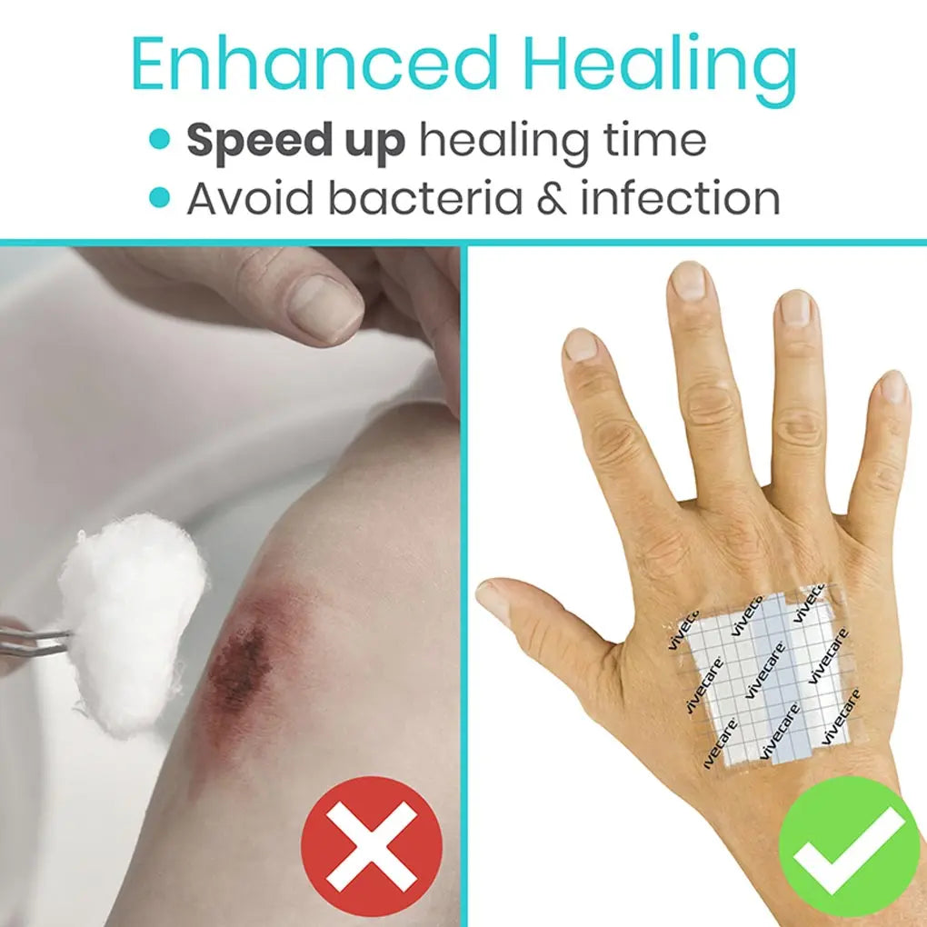Transparent Adhesive Bandages Vive Care SupplyingSeniors.com