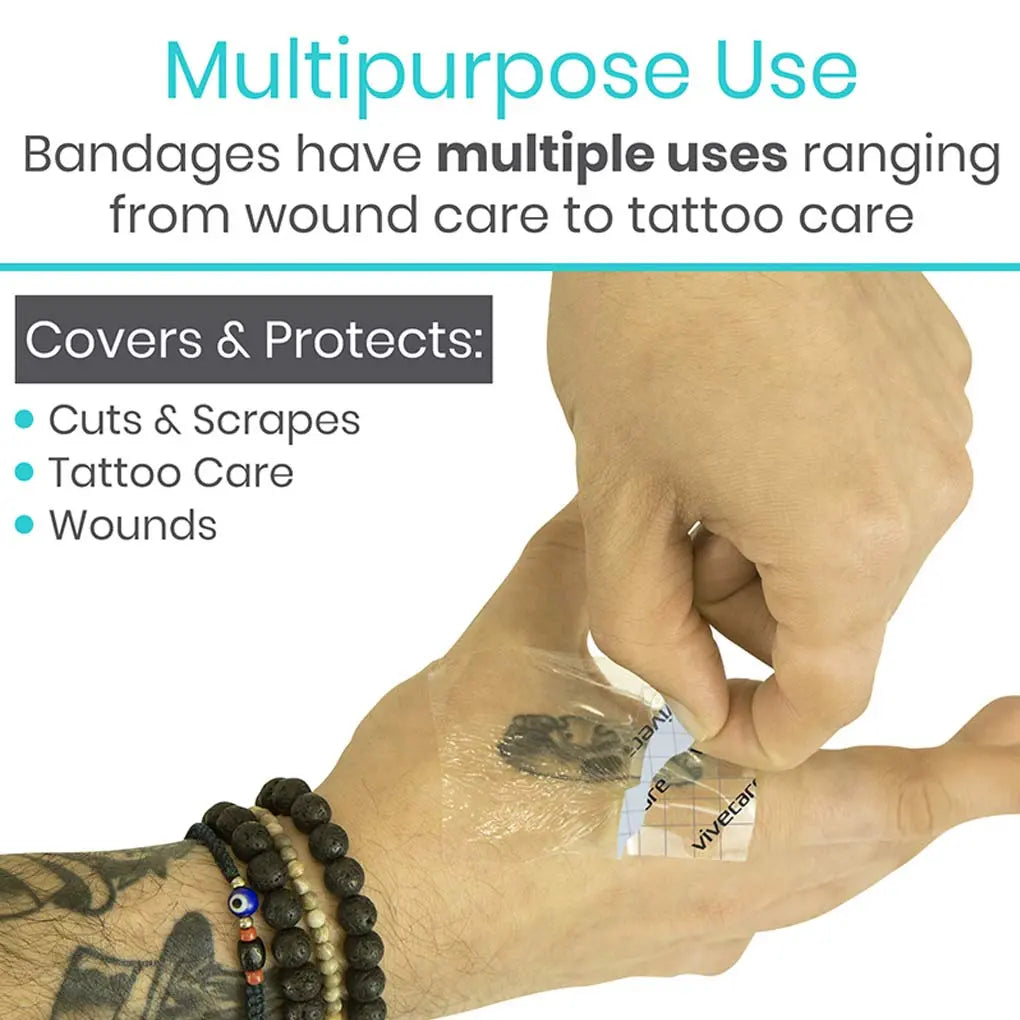 Transparent Adhesive Bandages Vive Care SupplyingSeniors.com