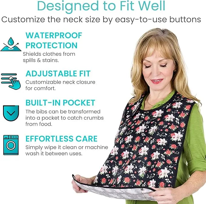 Washable Adult Bibs SupplyingSeniors.com