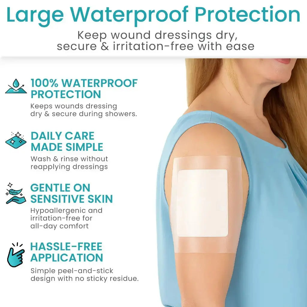 Waterproof Shower Protector Patch Vive Care Supplying Seniors