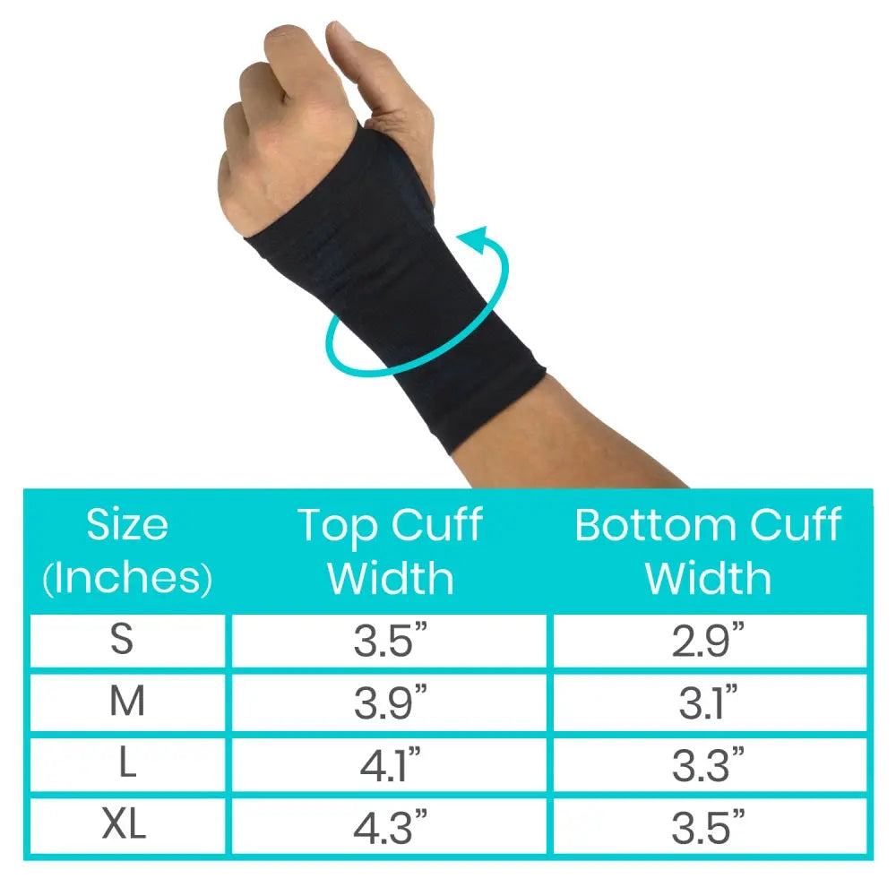 Wrist Compression Sleeve Black SupplyingSeniors.com