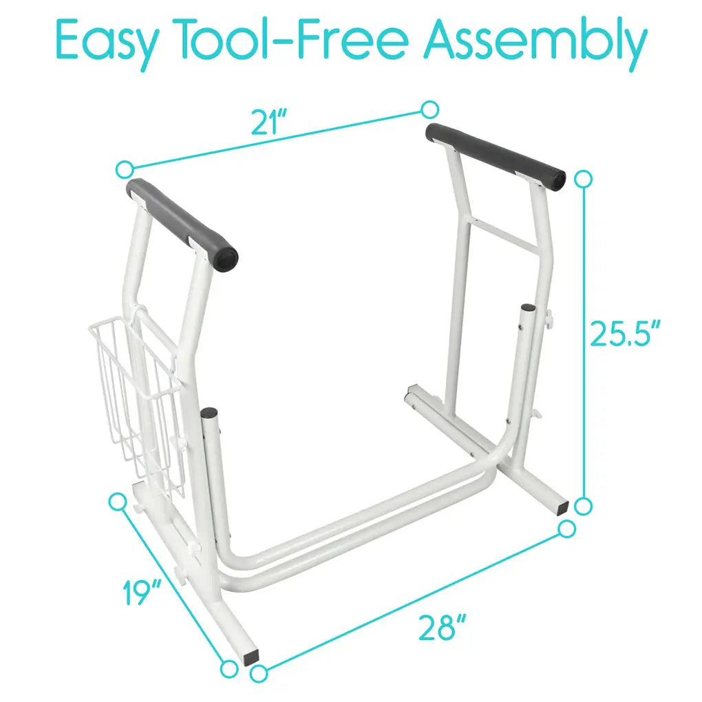 toilet rail stand