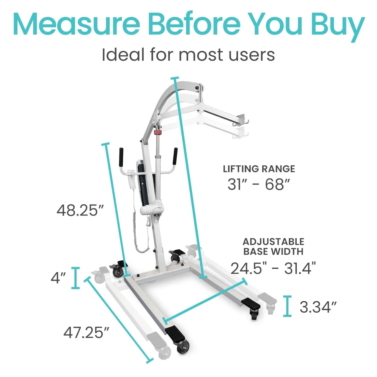 Electric Patient Lift with Sling - SupplyingSeniors.com