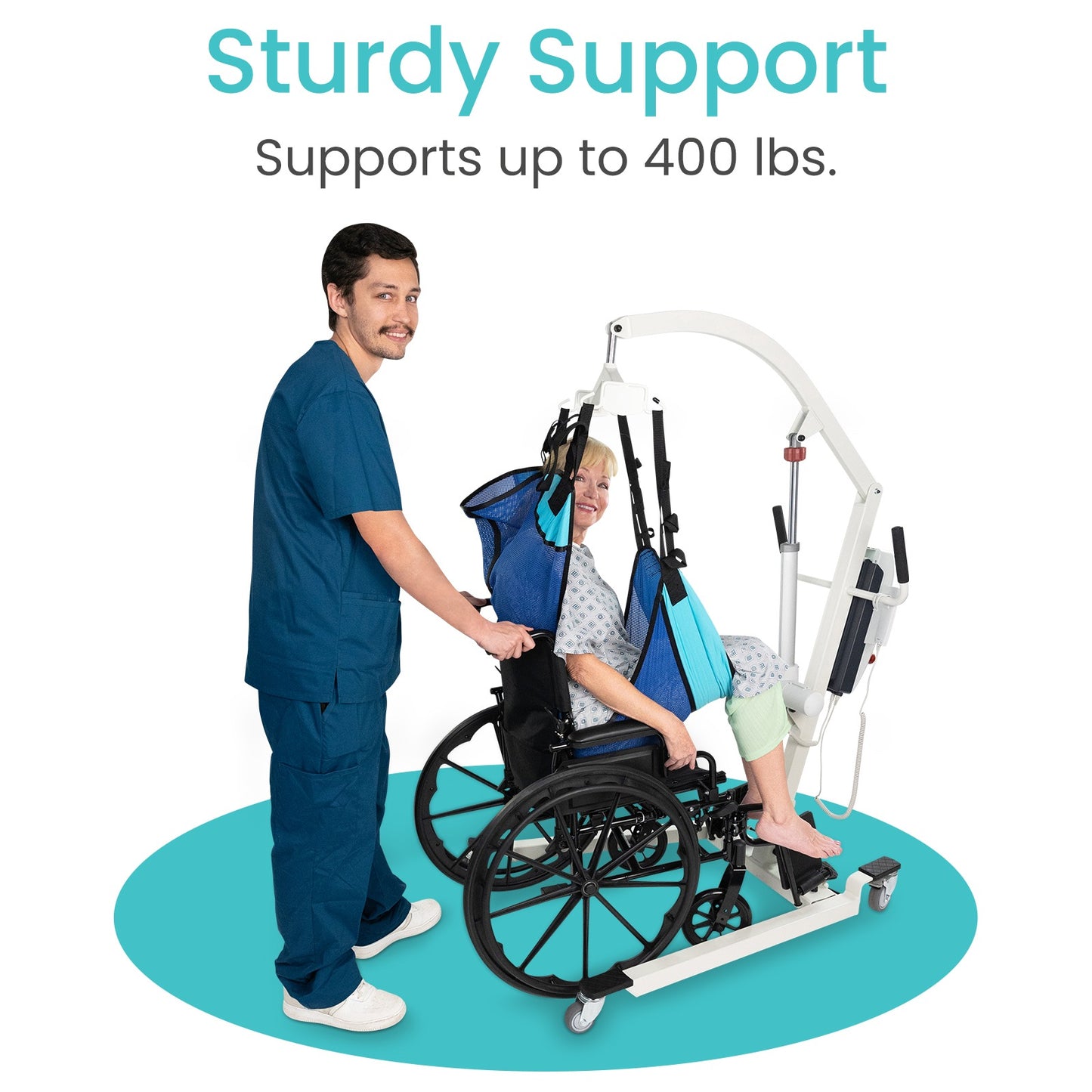 Electric Patient Lift with Sling - SupplyingSeniors.com