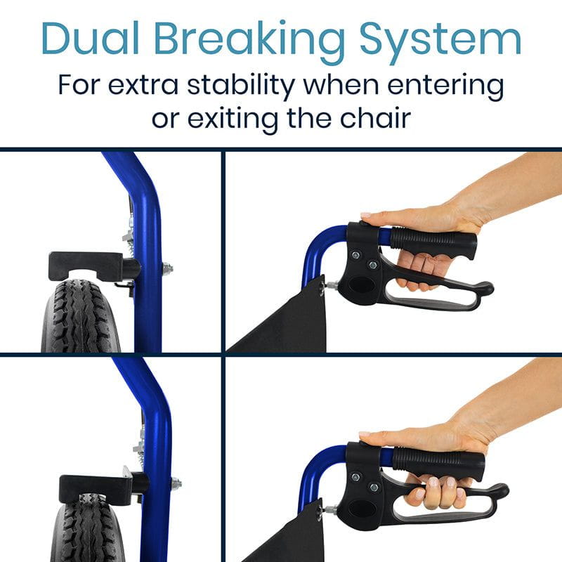 Foldable Transport Wheelchair - SupplyingSeniors.com