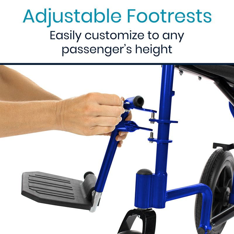 Foldable Transport Wheelchair - SupplyingSeniors.com