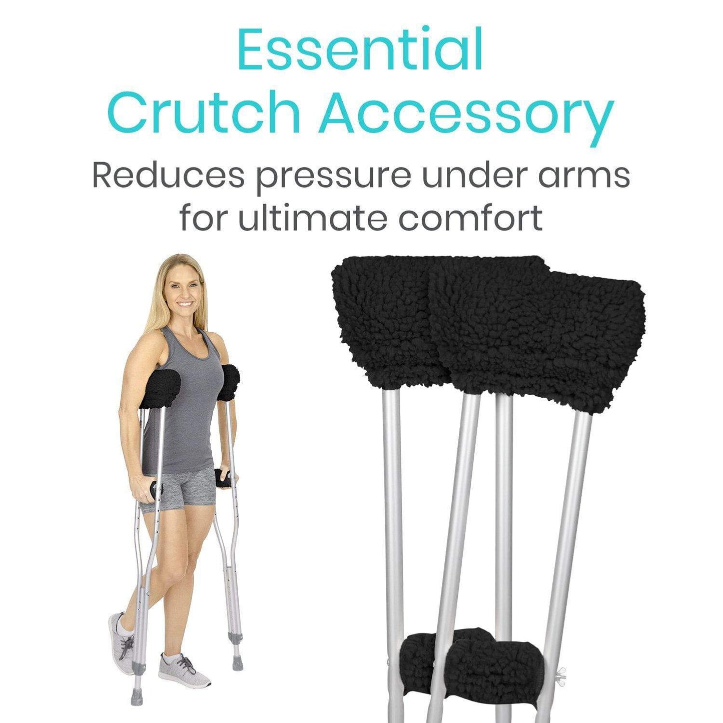 Sheepskin Crutch Pads - SupplyingSeniors.com