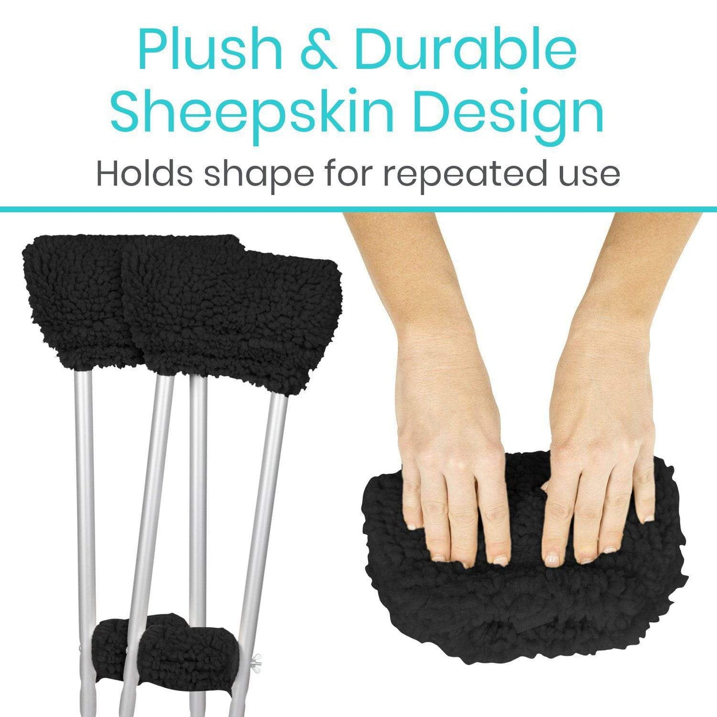 Sheepskin Crutch Pads - SupplyingSeniors.com