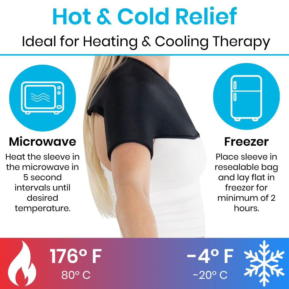 Hot and Cold Shoulder Wrap Sleeve