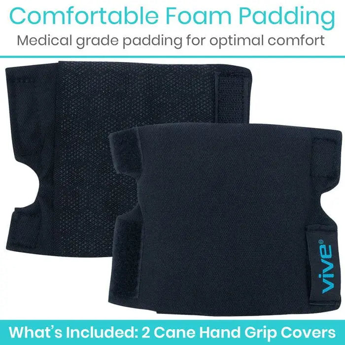 Cane Grip Cover Hand Pad Foam Honeycomb Adjustable Washable SupplyingSeniors.com