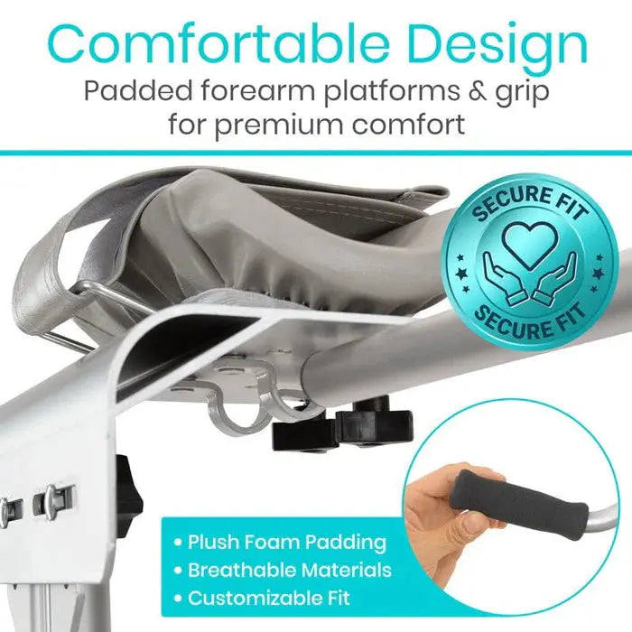 Walker Forearm Platform Armrest – Adjustable Mobility Aid for Support SupplyingSeniors.com