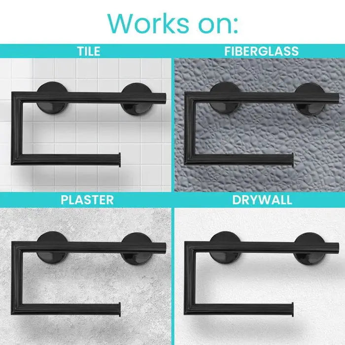 Stainless Steel Grab Bar Toilet Paper Holder 300lb SupplyingSeniors.com