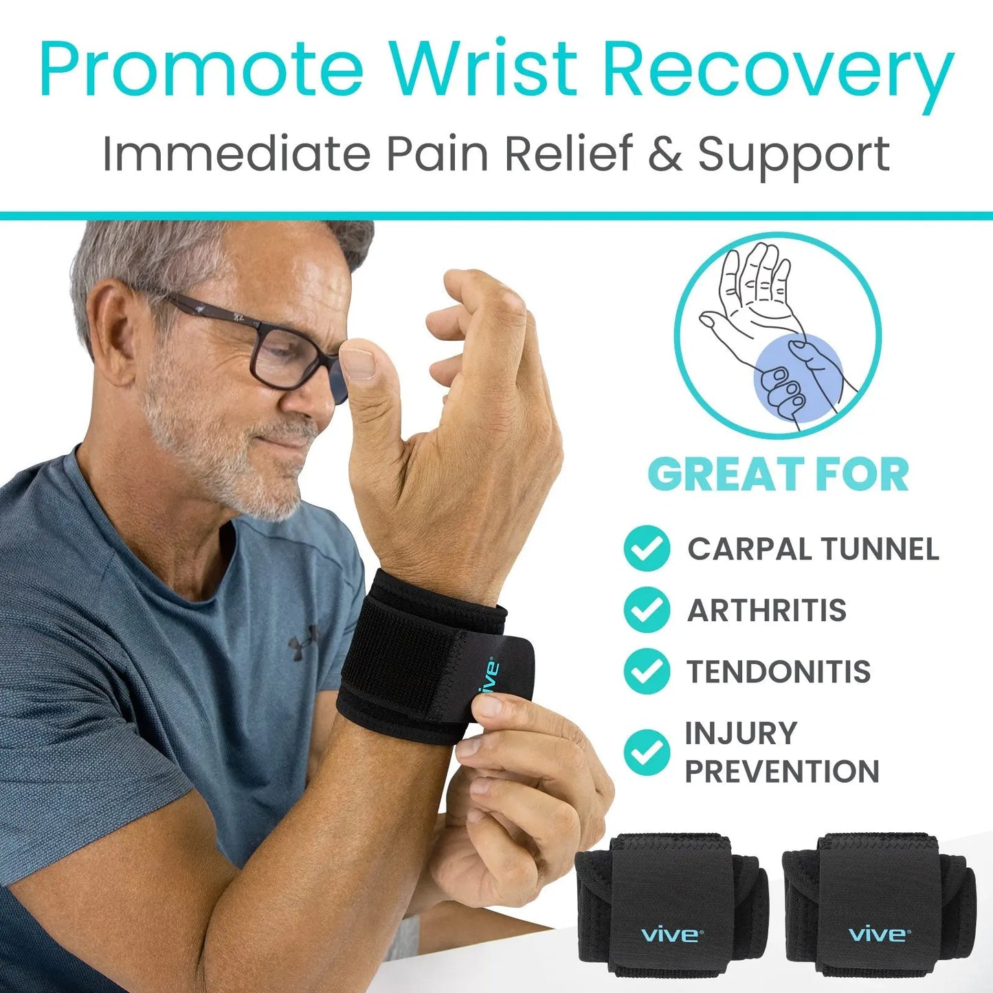 Compression Wrist Wrap - SupplyingSeniors.com