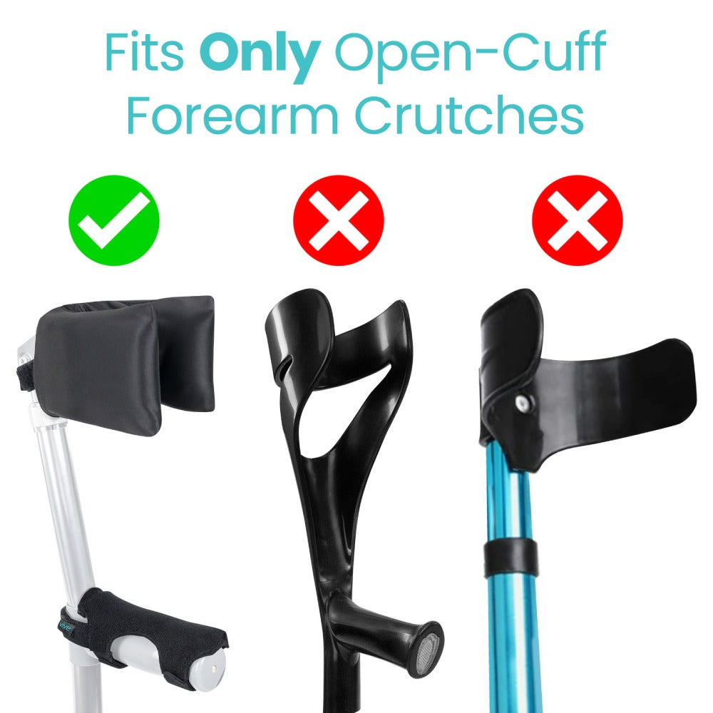Standard Forearm Crutch Pads - SupplyingSeniors.com