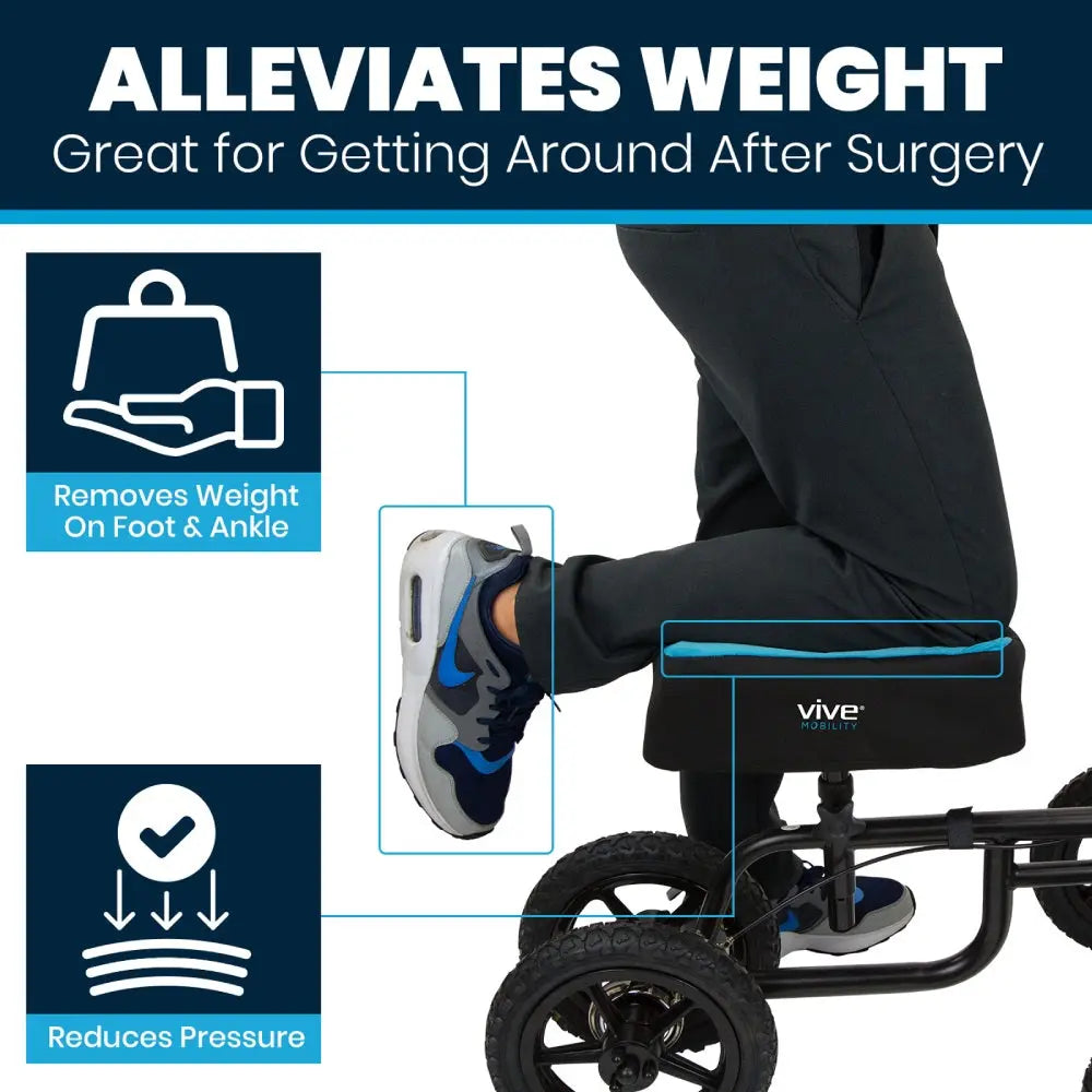 Foam Knee Walker Pad with Comfort Gel - SupplyingSeniors.com
