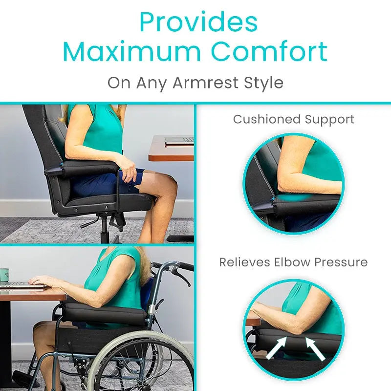 Easy Clean Wheelchair Armrests - SupplyingSeniors.com