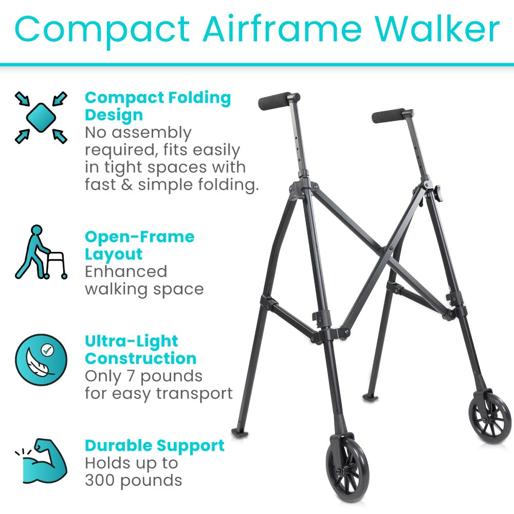 Compact Air Frame Walker - SupplyingSeniors.com