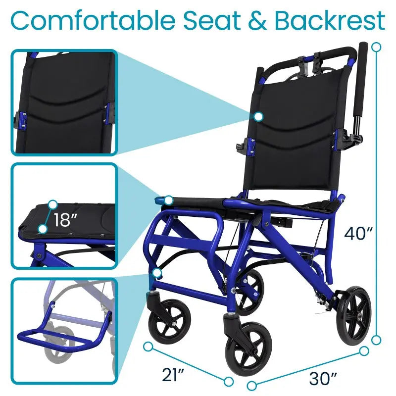 Lightweight Transport Wheelchair - SupplyingSeniors.com