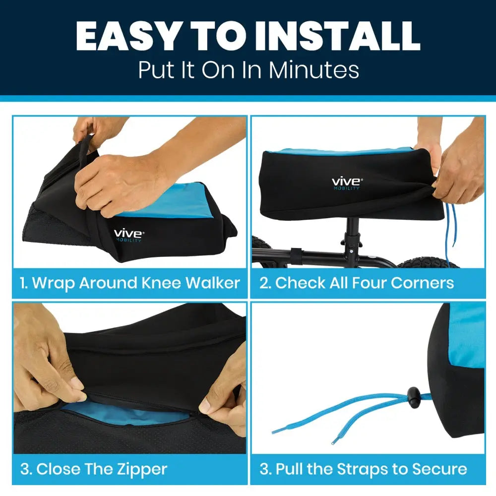 Foam Knee Walker Pad with Comfort Gel - SupplyingSeniors.com