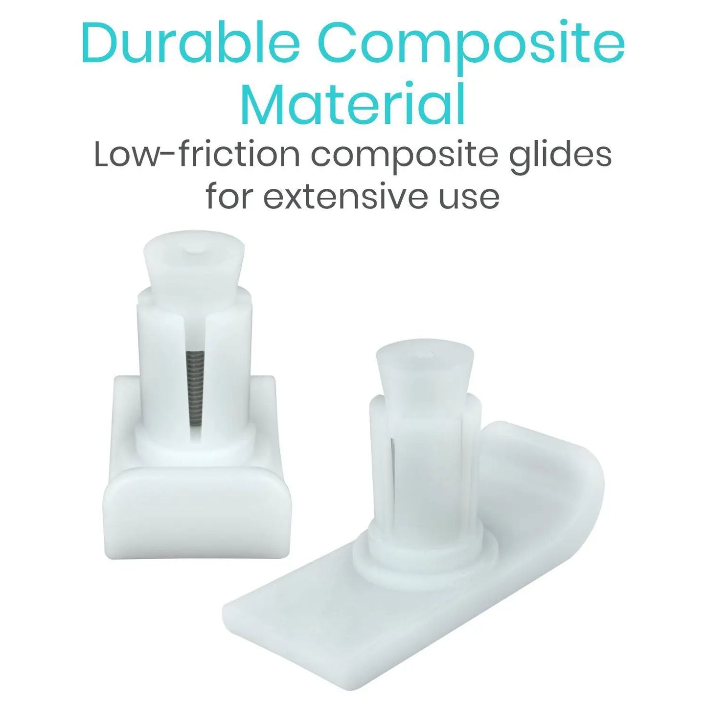 Walker Ski Glides Adjustable With Covers - SupplyingSeniors.com