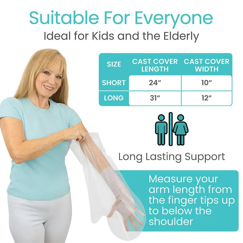 Lightweight Arm Cast Cover SupplyingSeniors.com