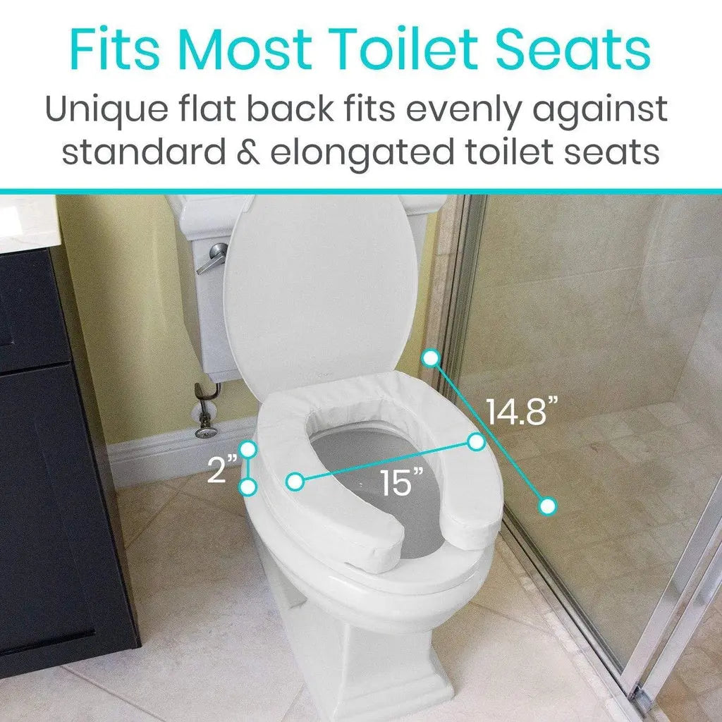 Cushioned Toilet Seat Riser 2'' Soft SupplyingSeniors.com