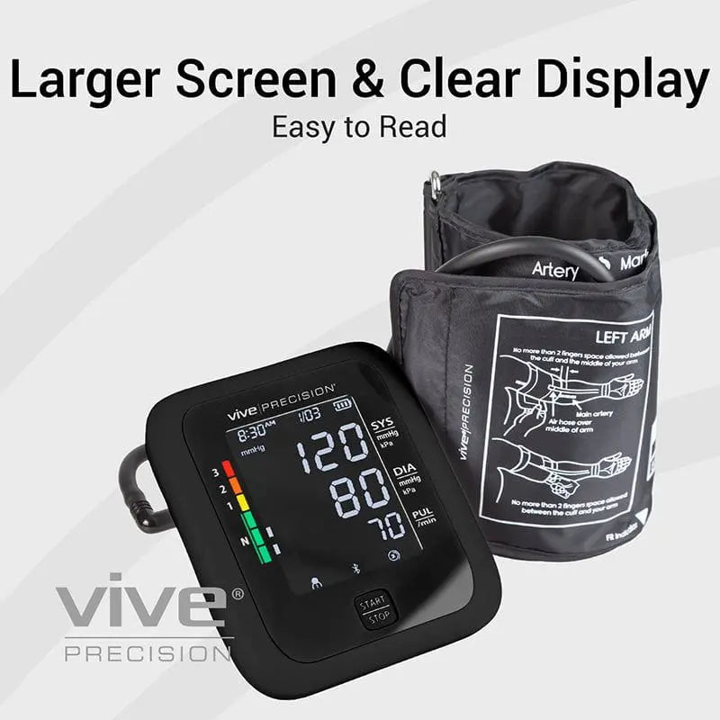Blood Pressure Monitor Single Button Smart PhoneCompatible SupplyingSeniors.com