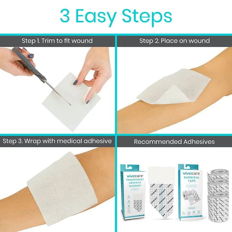 Silver Alginate Dressing (Sterile) Vive Care SupplyingSeniors.com