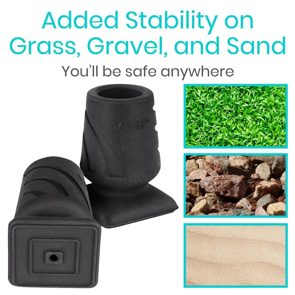 Shock Absorbing Cane Tip (2 Pack) SupplyingSeniors.com