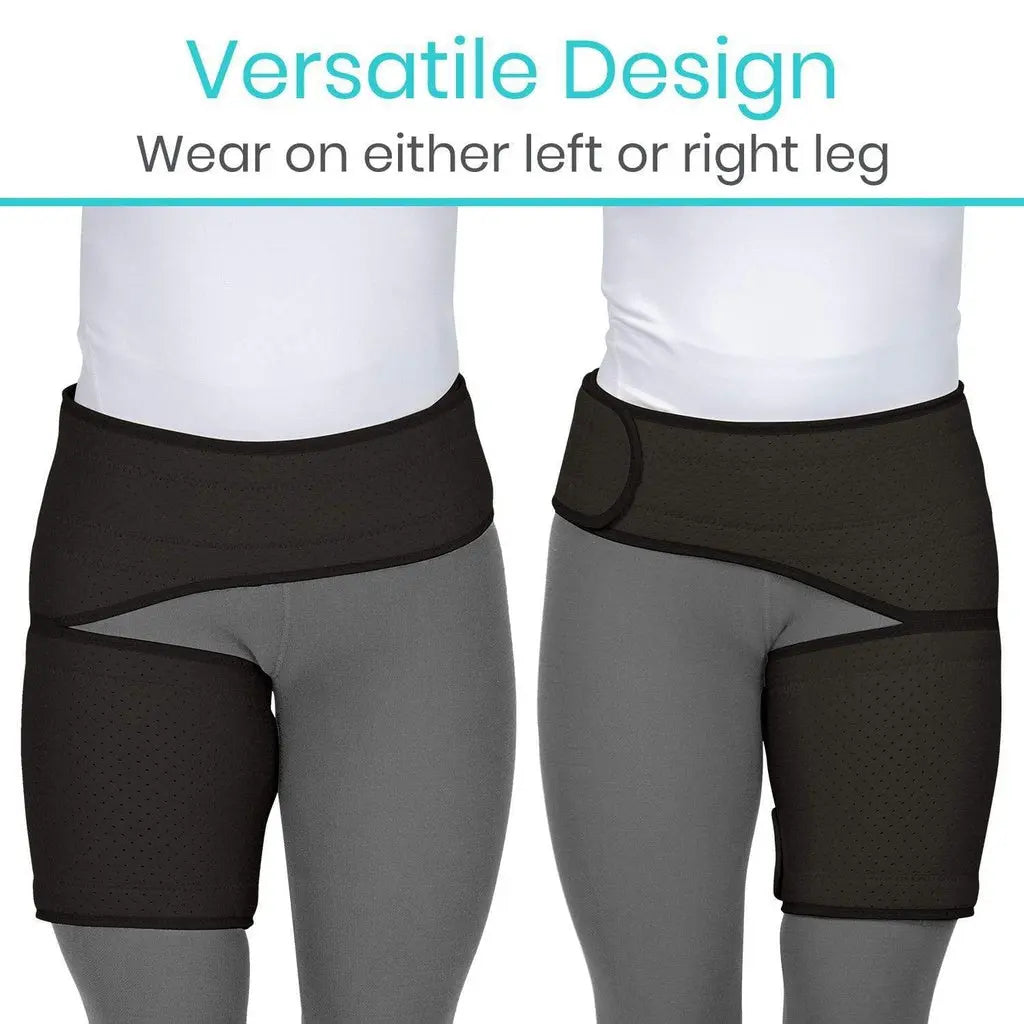 Groin Brace – Compression Wrap for Groin, Hamstring & Quad Muscle Support SupplyingSeniors.com