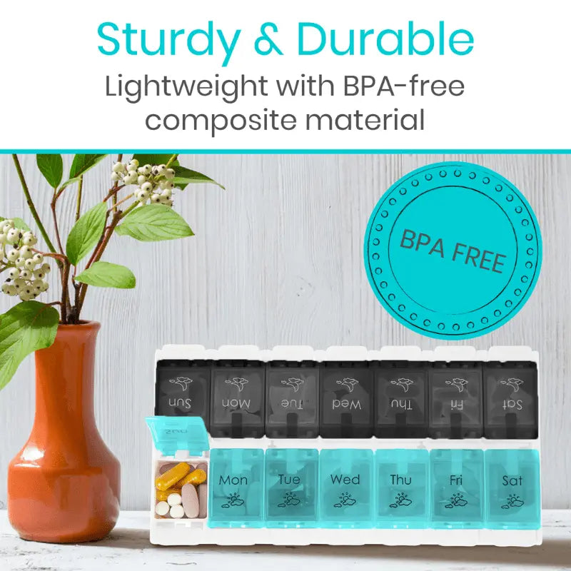 AM and PM Pill Organizer SupplyingSeniors.com