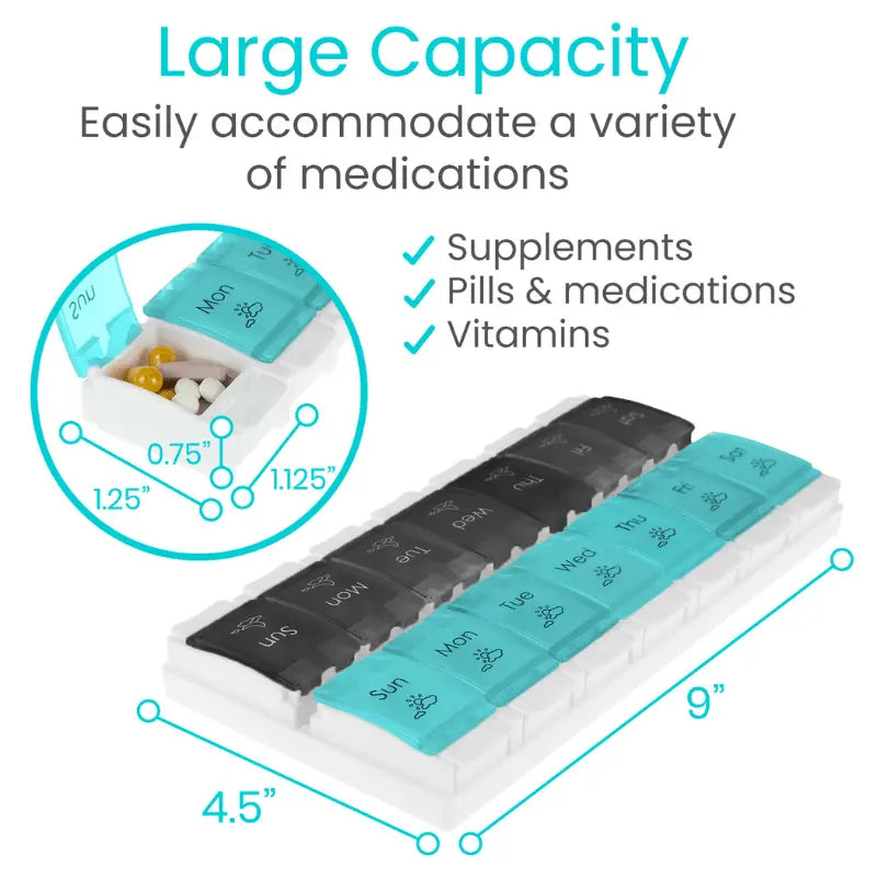 AM and PM Pill Organizer SupplyingSeniors.com