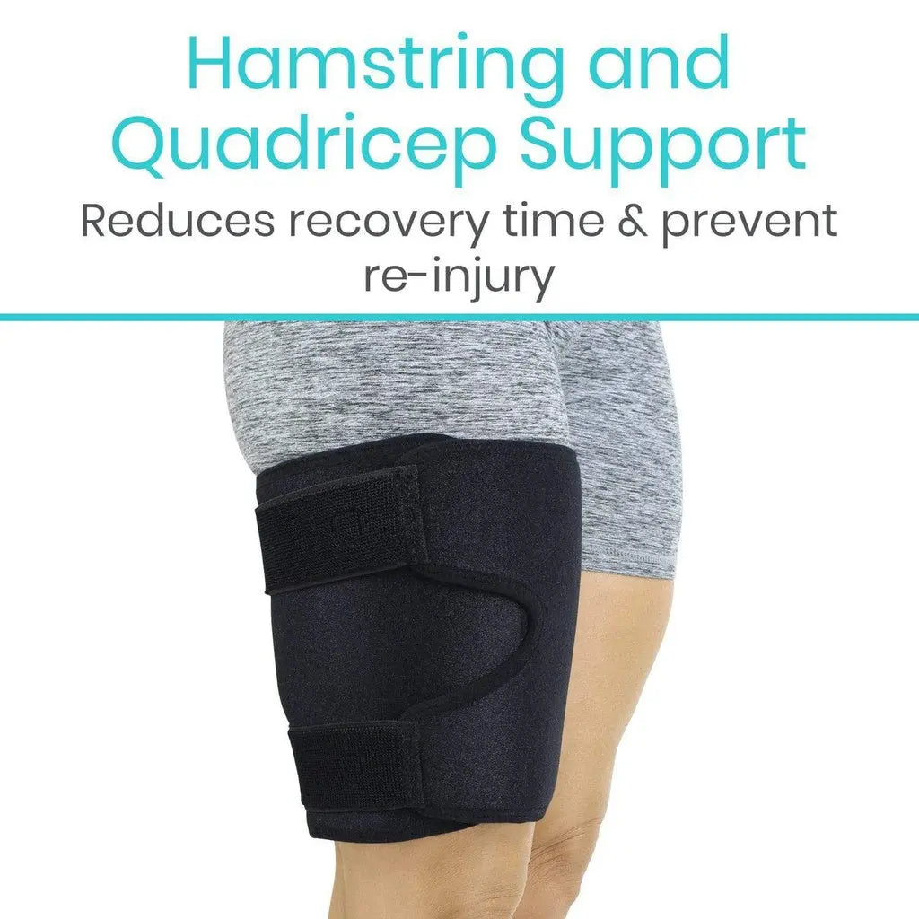 Thigh Brace – Compression Wrap for Hamstring, Quad & Groin Muscle Support SupplyingSeniors.com
