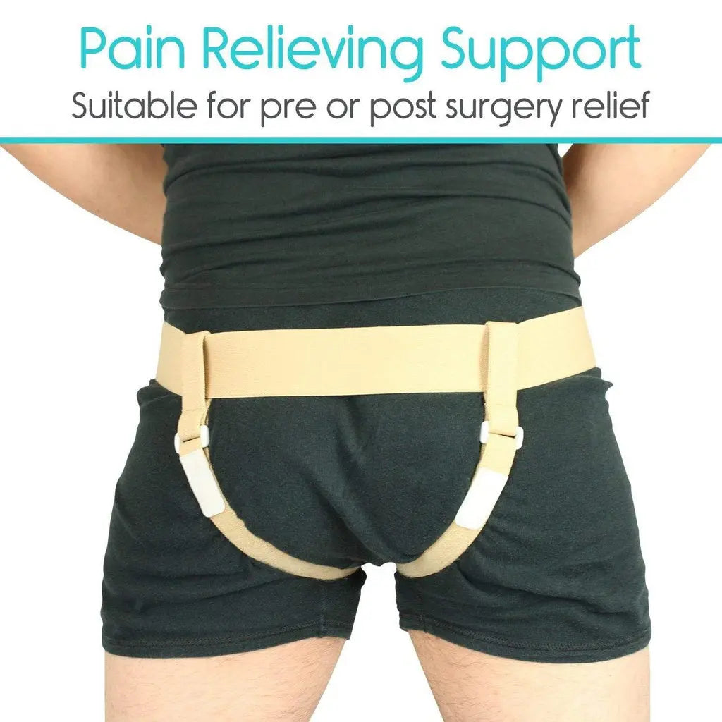 Hernia Belt – Adjustable Support for Single or Double Inguinal or Groin SupplyingSeniors.com SupplyingSeniors.com