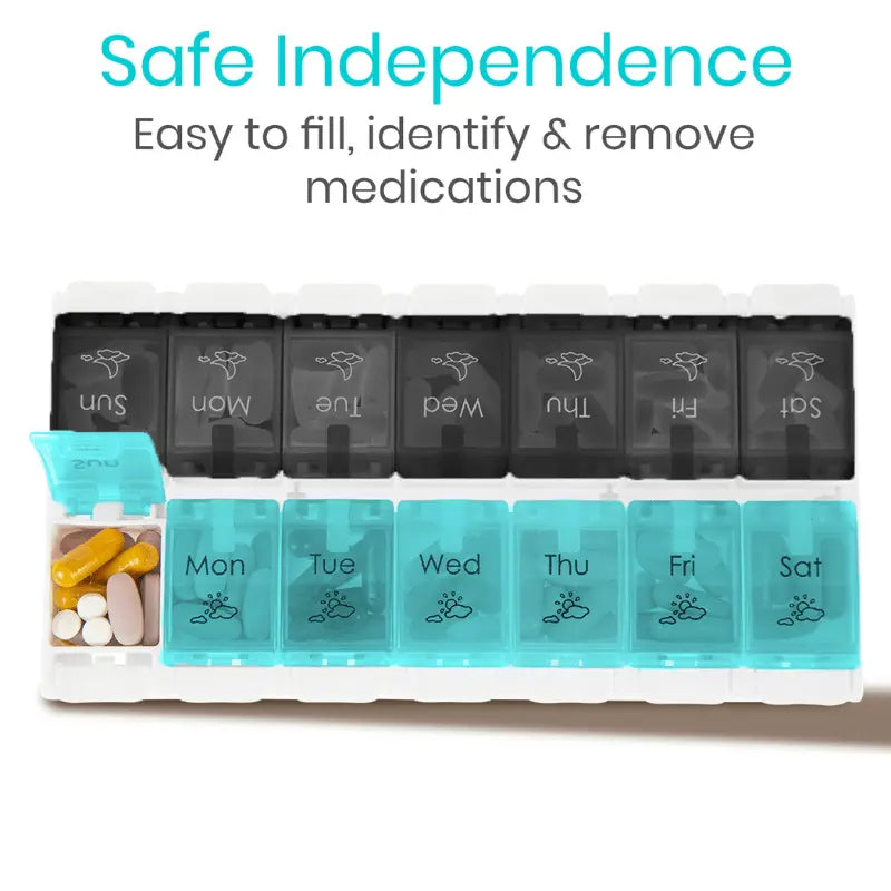 AM and PM Pill Organizer SupplyingSeniors.com