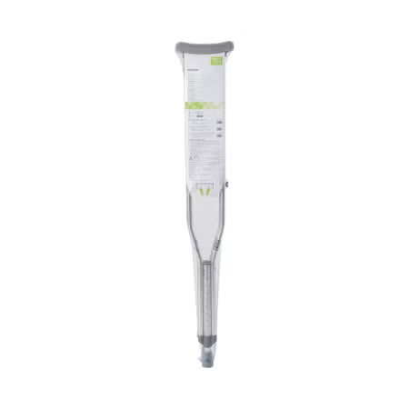 McKesson Adult Underarm Crutches, Pair, Adjustable 45"-53", 350 lb Capacity