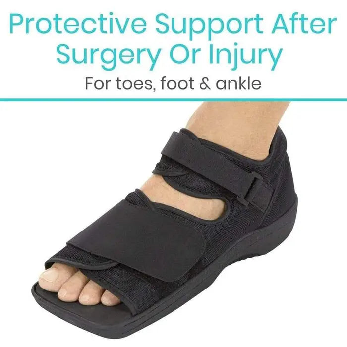 Post Op Shoe Surgical Walking Boot Square Toe Adjustable Straps SupplyingSeniors.com