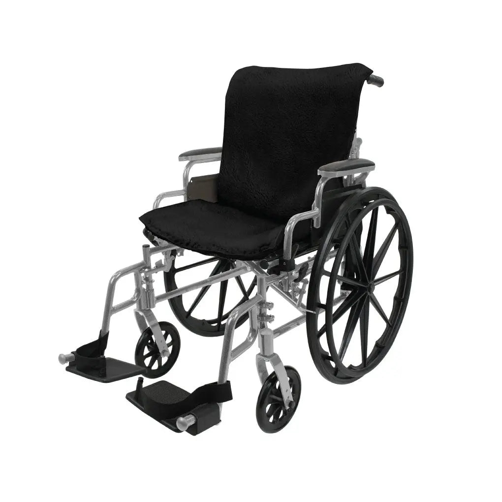 Sheepskin Wheelchair Seat & Backrest Pad SupplyingSeniors.com SupplyingSeniors.com