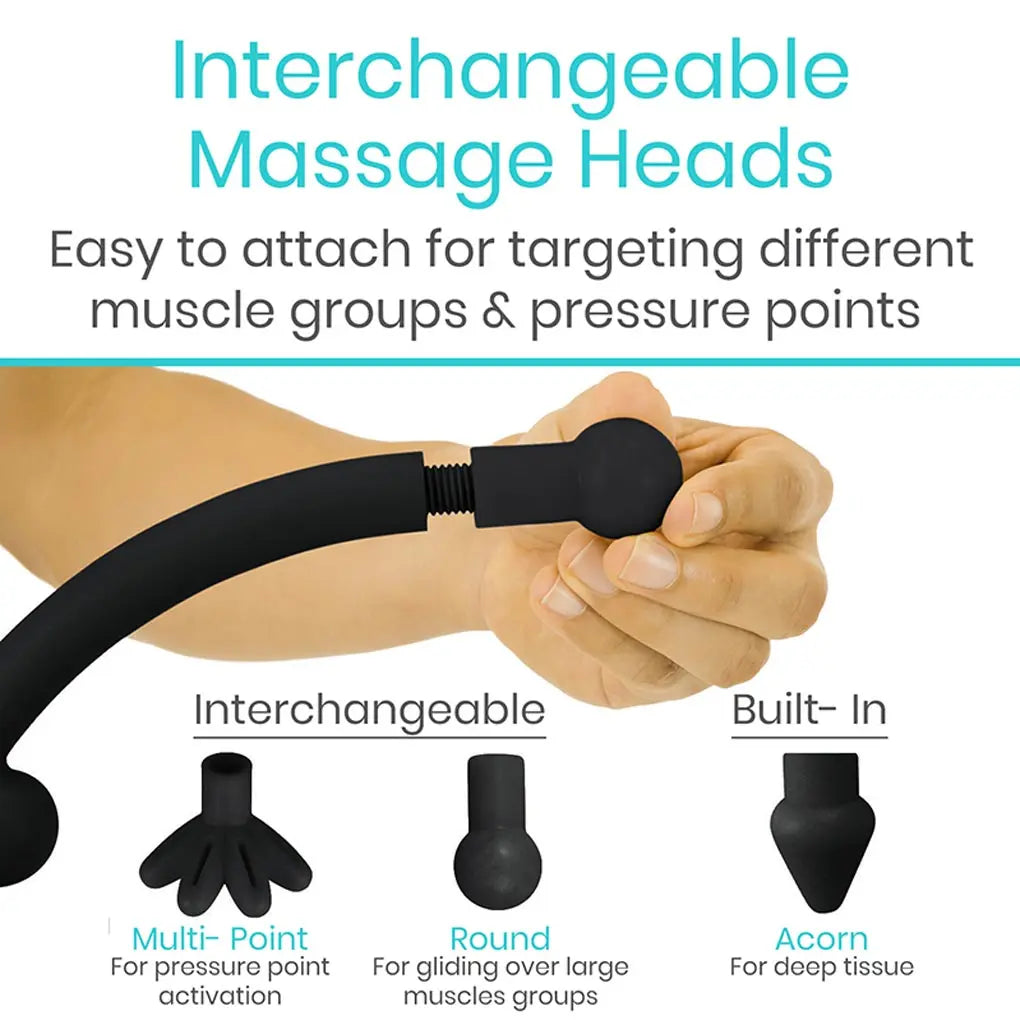 Massage Cane with Interchangeable Heads - SupplyingSeniors.com