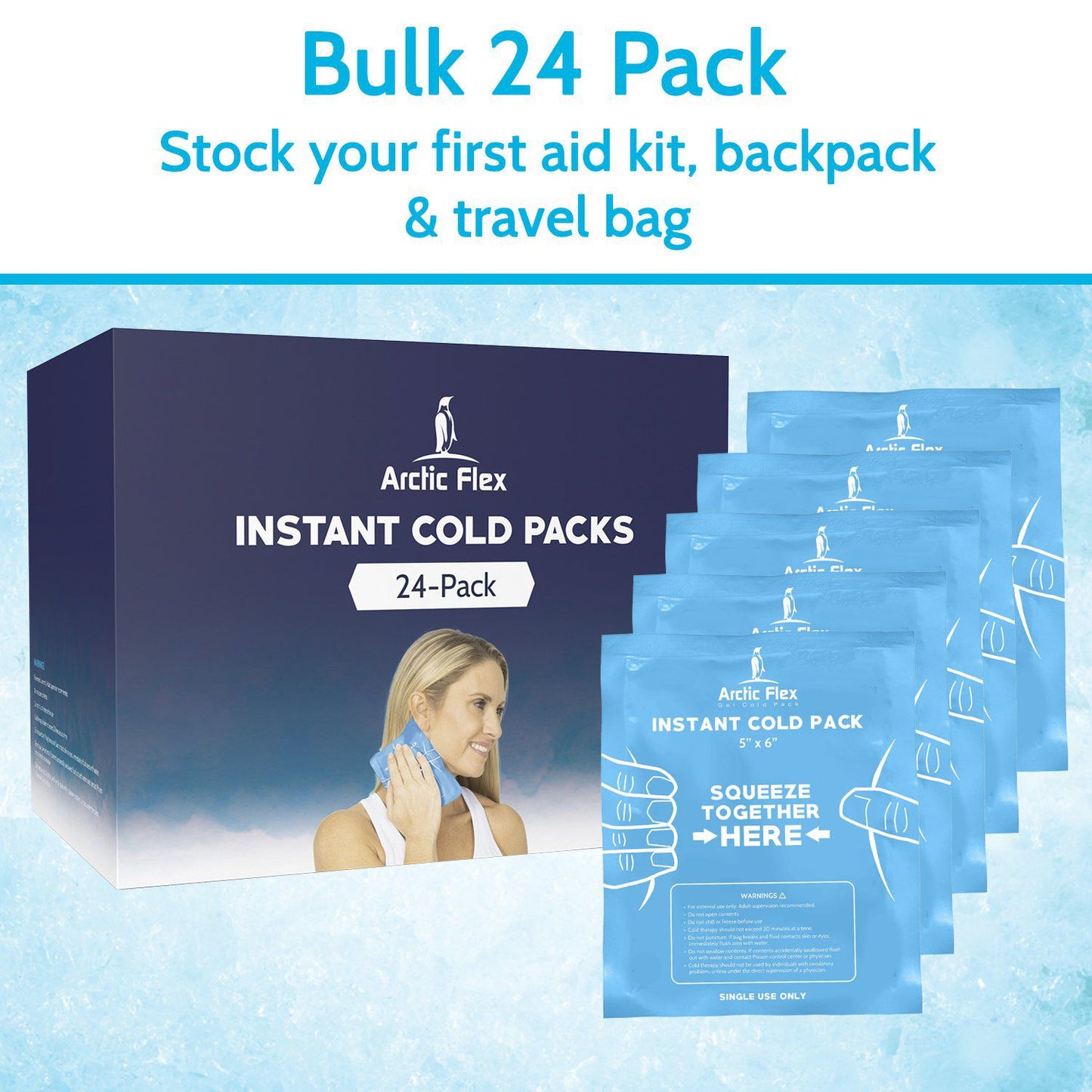 Arctic Flex Instant Cold Packs (set of 24) - SupplyingSeniors.com