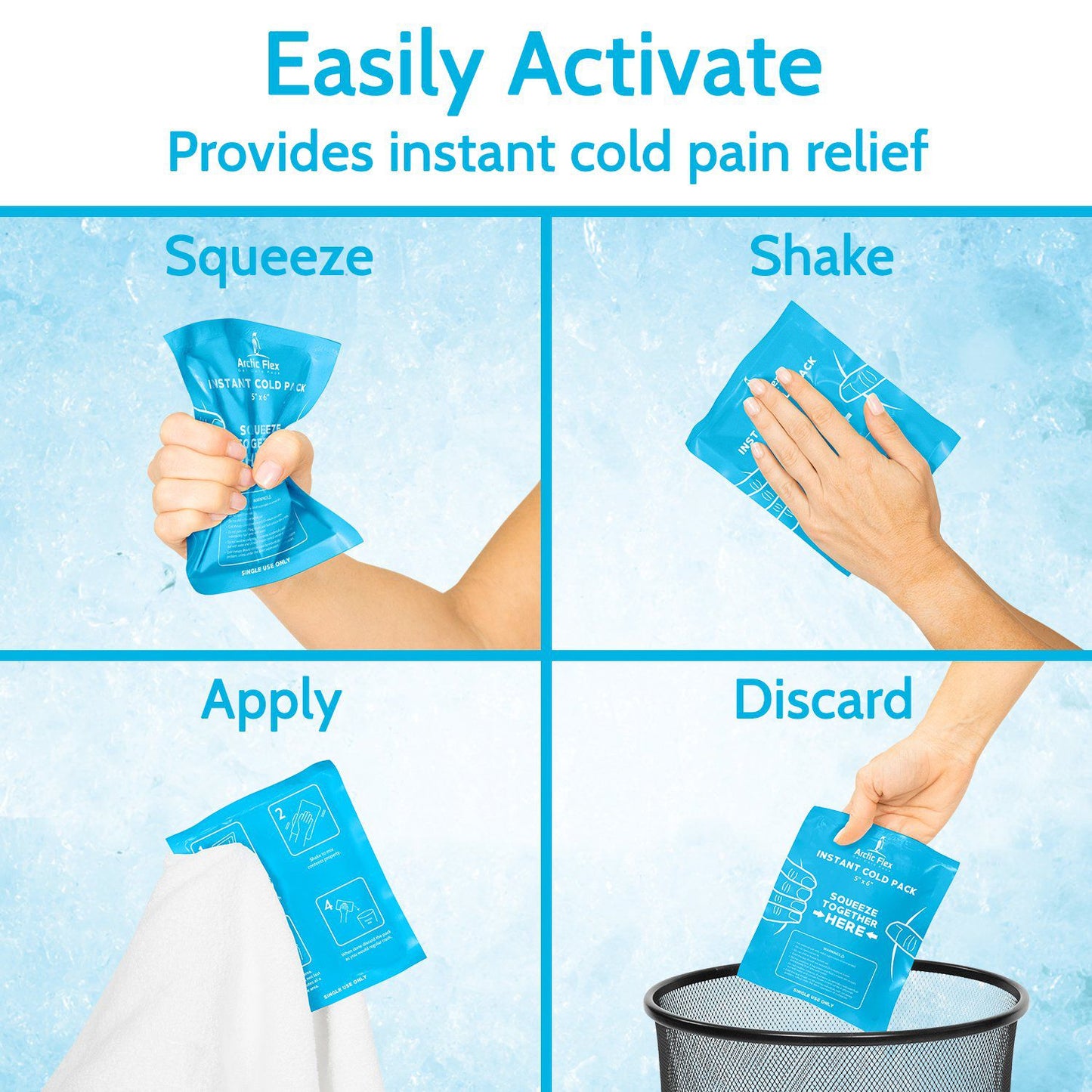 instant cold pain relief pad