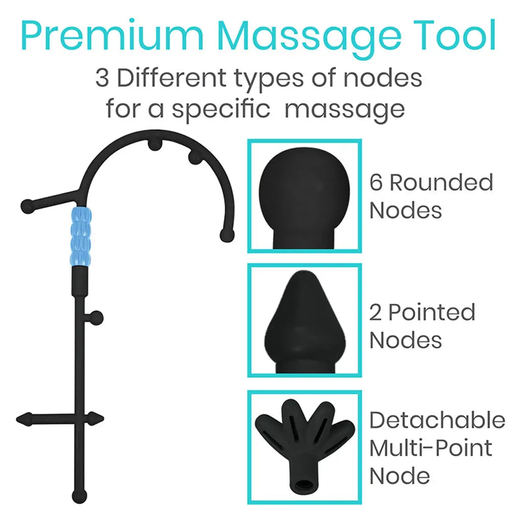 Massage Cane with Interchangeable Heads - SupplyingSeniors.com