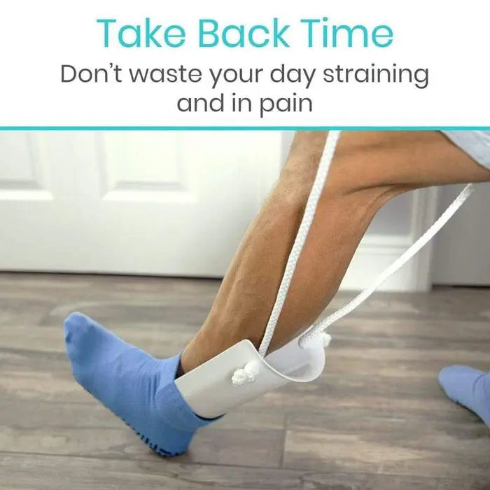 Sock Aid Helper Arthritis Mobility Assist Foam Handles Adjustable SupplyingSeniors.com