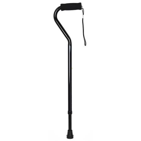 McKesson Offset Cane Aluminum 30-39" Black, 300 lb Capacity