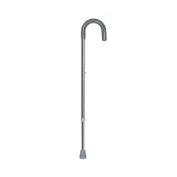 McKesson Round Handle Cane – Aluminum, Chrome, Adjustable 29-3/4" to 38-3/4"
