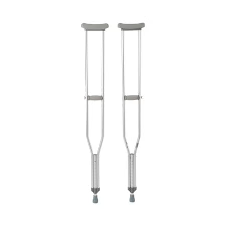 McKesson Underarm Crutches, Tall Adult 5'10" to 6'6" (Pair)