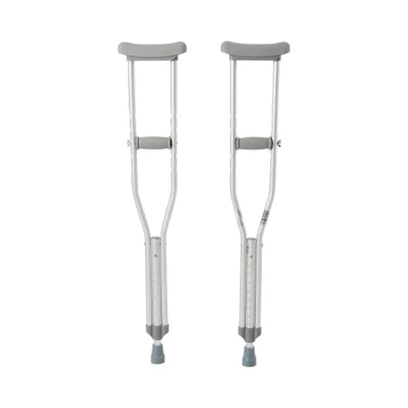 McKesson Underarm Crutches Youth 4'6"-5'2", 350 lb Capacity, Pair