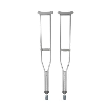 McKesson Underarm Crutches Adult 5'2"-5'10", 350 lb Capacity, Pair