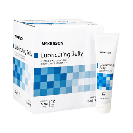 McKesson Lubricating Jelly 4 oz. Tube, Sterile, 12 per Box