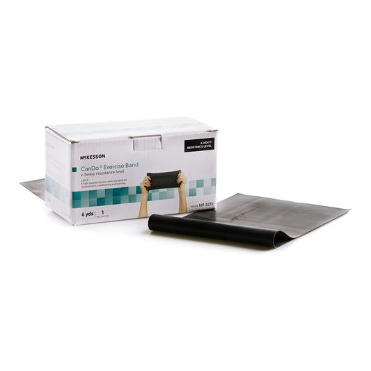 Exercise Resistance Band McKesson CanDo® Black 5 Inch X 6 Yard X-Heavy Resistance